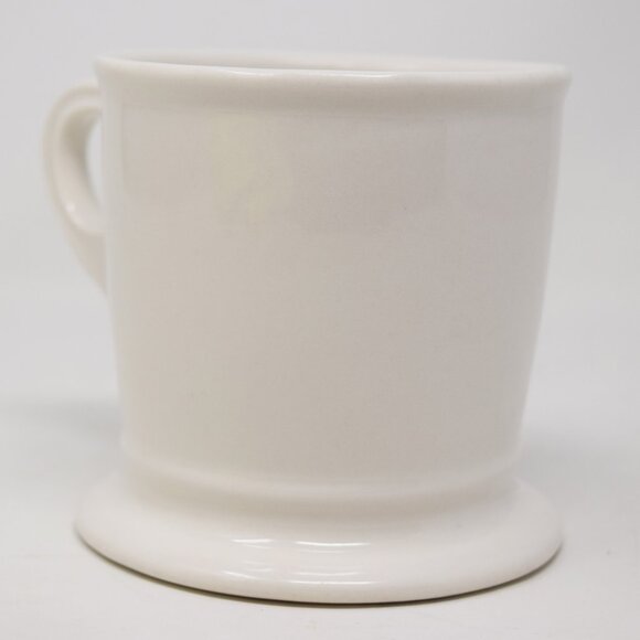 Anthropologie Mug K Initial Shaving Barber Cup Monogram White Black Boho 12 oz - Picture 5 of 10